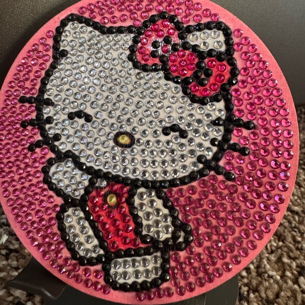 Hello kitty coffee coaster